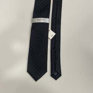 NWT Alfani Men's Silk Dark Gray Patterned Tie